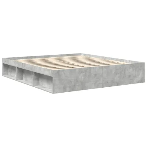Okvir za krevet siva boja betona 200x200 cm - Beton siva 200 x 200 cm Cijena
