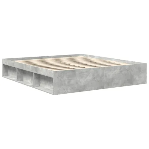Okvir za krevet siva boja betona 200x200 cm - Beton siva 200 x 200 cm Cijena