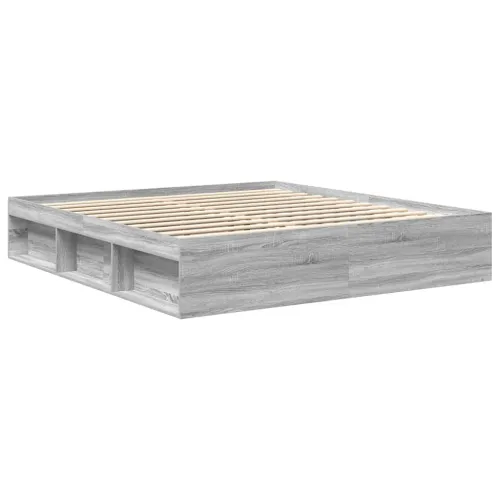 Okvir za krevet boja hrasta 200x200 cm - Sivi hrast sonoma 200 x 200 cm Cijena
