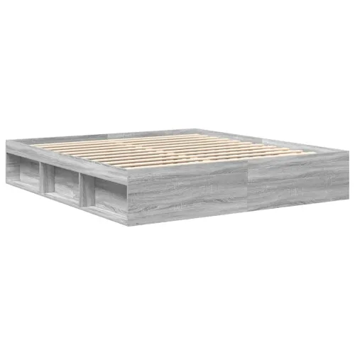 Okvir za krevet boja hrasta 200x200 cm - Sivi hrast sonoma 200 x 200 cm Cijena