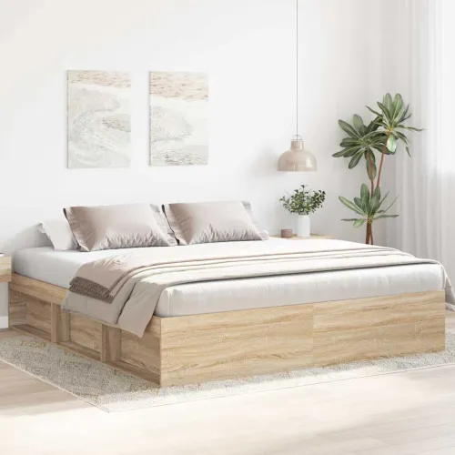 Okvir kreveta boja hrasta sonome 180 x 200 cm veliki bračni - Sonoma hrast 180 x 200 cm Cijena