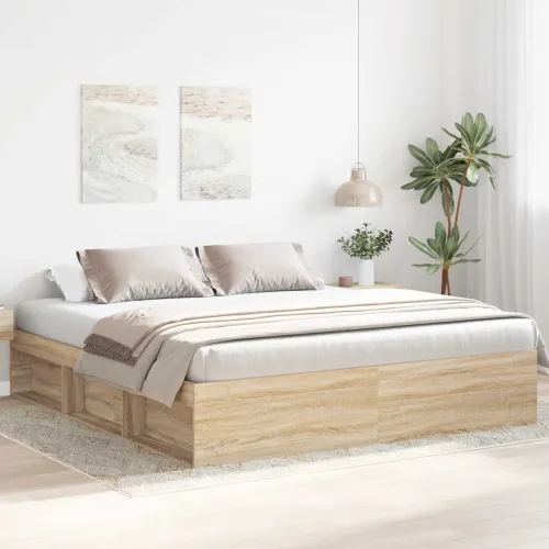 Okvir za krevet boja hrasta sonome 200x200 cm - Sonoma hrast 200 x 200 cm Cijena