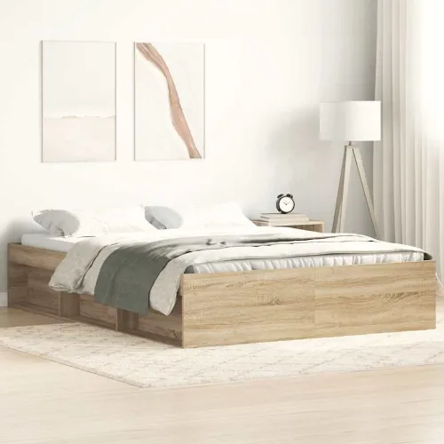 Okvir za krevet boja hrasta sonome 120 x 190 cm mali bračni - Sonoma hrast 120 x 190 cm Cijena