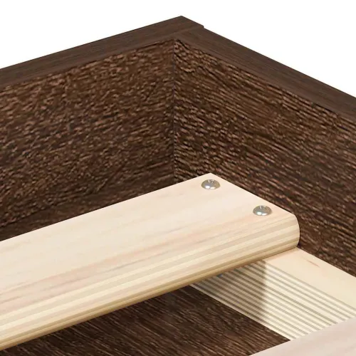 Okvir za krevet smeđa boja hrasta 120x200 cm - Smeđi hrast 120 x 200 cm Cijena