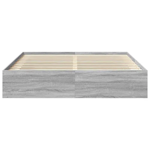 Okvir za krevet boja hrasta 180 x 200 cm veliki bračni - Sivi hrast sonoma 180 x 200 cm Cijena