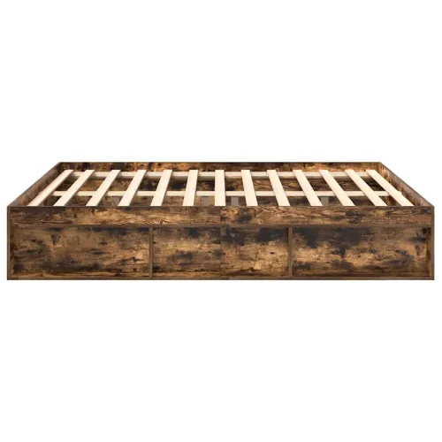 Okvir za krevet boja dimljenog hrasta 200x200 cm - Dimljeni hrast 200 x 200 cm Cijena