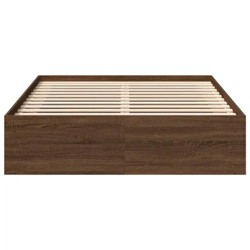 Okvir za krevet smeđi hrast 120 x 190 cm mali bračni - Smeđi hrast 120 x 190 cm Cijena
