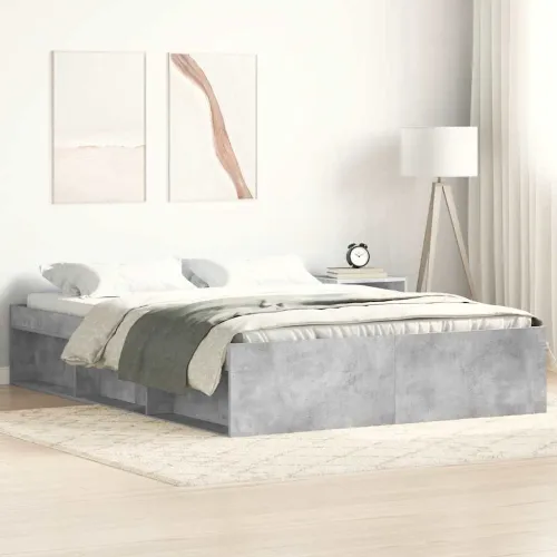 Okvir za krevet siva boja betona 140x200 cm - Beton siva 140 x 200 cm Cijena