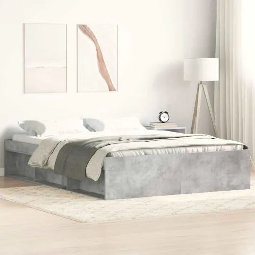 Okvir za krevet siva boja betona 160x200 cm - Beton siva 160 x 200 cm Cijena