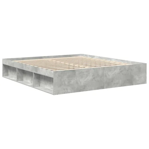 Okvir kreveta siva boja betona 180 x 200 cm veliki bračni - Beton siva 180 x 200 cm Cijena