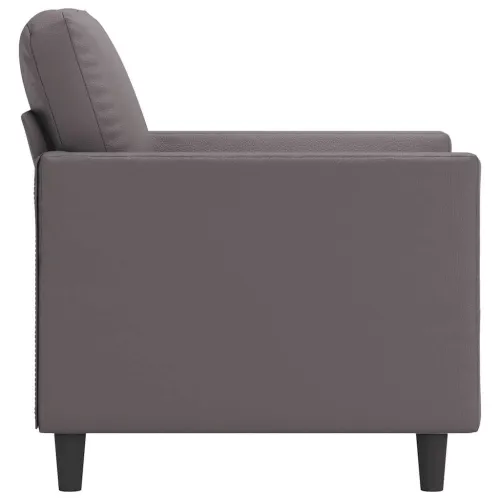 Fotelja siva 60 cm od umjetne kože - Siva 1 60 cm Cijena