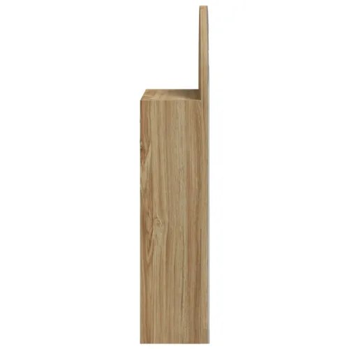 Kupaonski ormarić s ogledalom LED lučni boja hrasta 42x13x70 cm - Boja hrasta Cijena