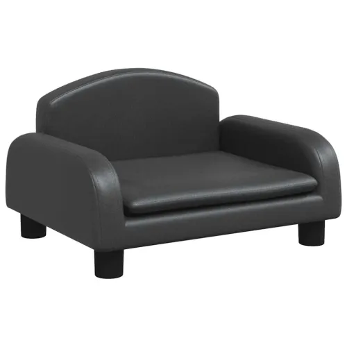 Krevet za pse crni 50 x 40 x 30 cm od umjetne kože - Crna 50 x 40 x 30 cm Umjetna koža Cijena