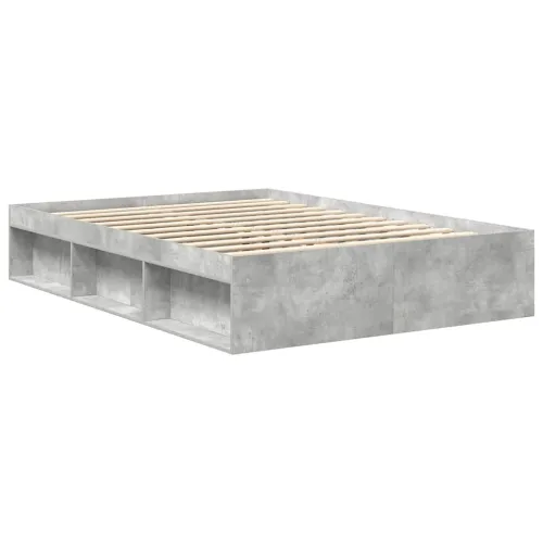 Okvir kreveta boja betona 135 x 190 cm bračni - Beton siva 135 x 190 cm Cijena