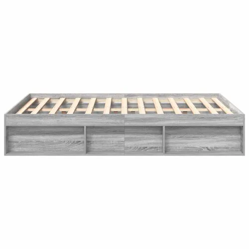 Okvir za krevet boja hrasta 150 x 200 cm veliki bračni - Sivi hrast sonoma 150 x 200 cm Cijena