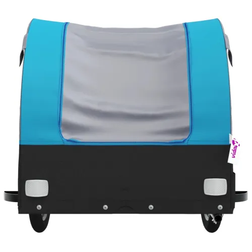 Prikolica za bicikl crno-plava 45 kg željezna - Plava 133 x 68 x 68 cm Cijena