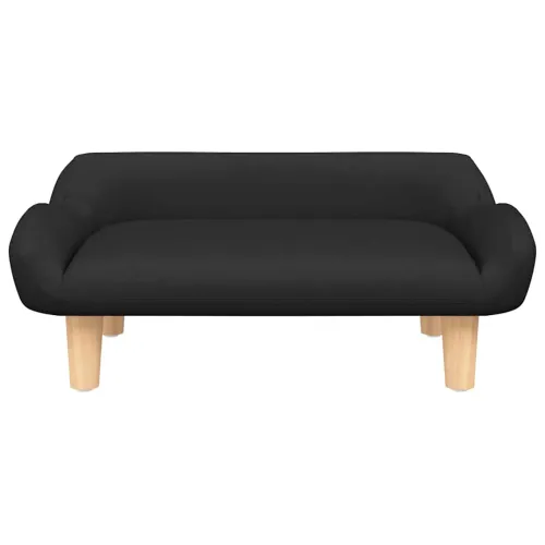 Krevet za pse crni 70x40x24 cm od tkanine - Crna tkanina Cijena