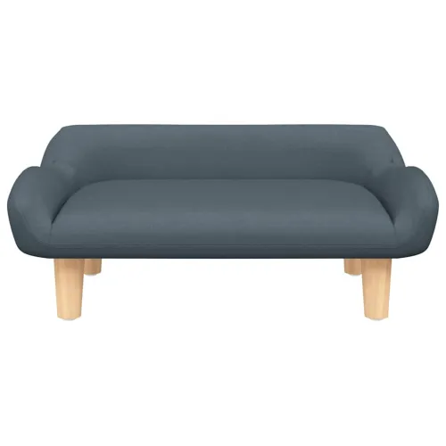 Krevet za pse tamnosivi 70x40x24 cm od tkanine - Tamno siva tkanina Cijena