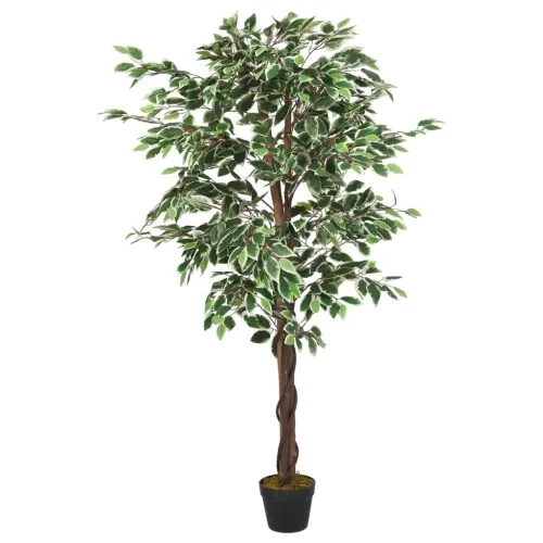 Umjetno stablo fikusa 630 listova 120 cm zeleno - 120 cm 1 Cijena