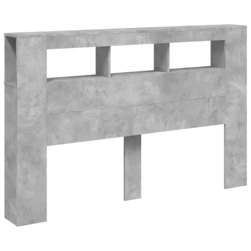 LED uzglavlje siva boja betona 160 x 18,5 x 103,5 cm - Beton siva 160 x 103.5 cm 1 Beton siva Cijena