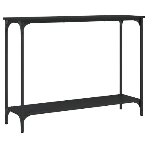 Konzolni stol crni 101 x 30,5 x 75 cm od konstruiranog drva - Crna 101 cm Cijena