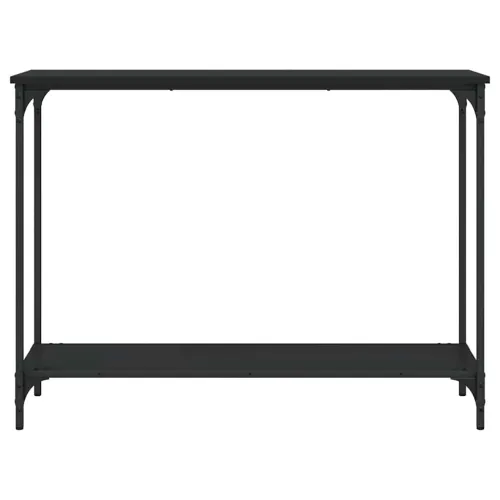 Konzolni stol crni 101 x 30,5 x 75 cm od konstruiranog drva - Crna 101 cm Cijena