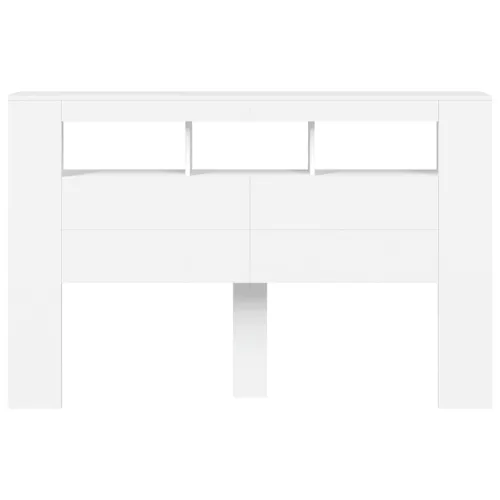 LED uzglavlje bijelo 160 x 18,5 x 103,5 cm konstruirano drvo - Bijela 160 x 103.5 cm 1 Bijela Cijena