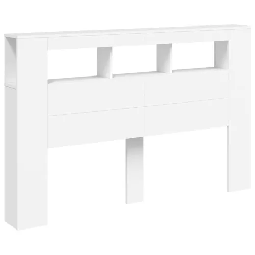 LED uzglavlje bijelo 160 x 18,5 x 103,5 cm konstruirano drvo - Bijela 160 x 103.5 cm 1 Bijela Cijena