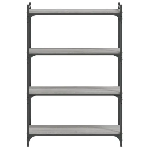 Regal za knjige s 4 razine siva boja hrasta 80x30x120 cm drveni - Sivi hrast sonoma 120 cm 80 cm Cijena