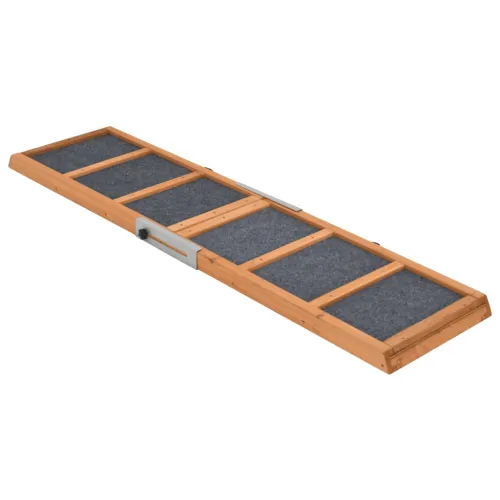 Rampa za pse siva 120 x 30 cm od masivne jelovine - 120 x 30 cm Cijena