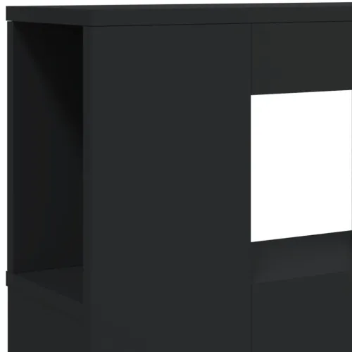 LED uzglavlje crno 160x18,5x103,5 cm konstruirano drvo - Crna 160 x 103.5 cm 1 Crna Cijena