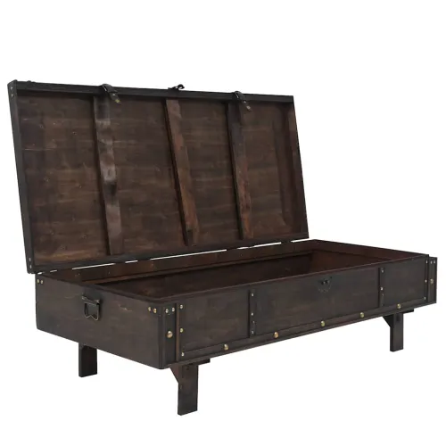 Stolić za kavu od šperploča vintage stil 120x55x35 cm Cijena