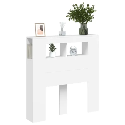 LED uzglavlje bijelo 100 x 18,5 x 103,5 cm konstruirano drvo - Bijela 100 x 103.5 cm 1 Bijela Cijena