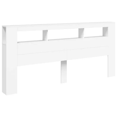 LED uzglavlje bijelo 220x18,5x103,5 cm konstruirano drvo - Bijela 220 x 103.5 cm 1 Bijela Cijena