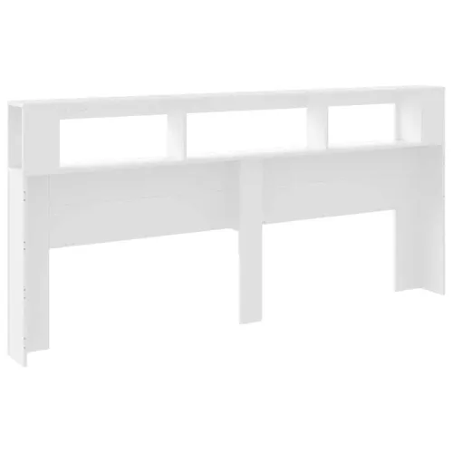 LED uzglavlje bijelo 220x18,5x103,5 cm konstruirano drvo - Bijela 220 x 103.5 cm 1 Bijela Cijena
