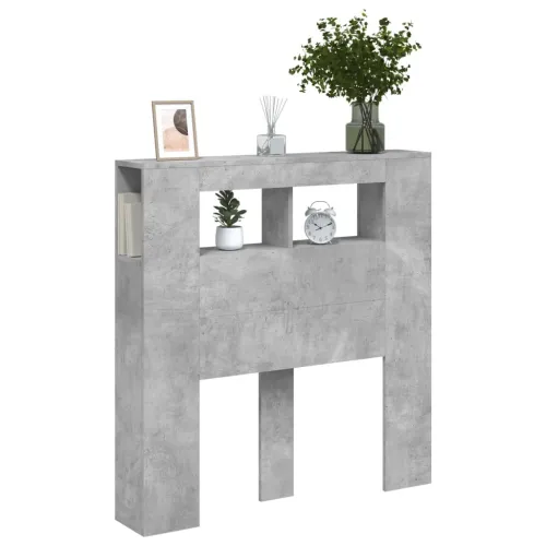 LED uzglavlje siva boja betona 100x18,5x103,5 cm - Beton siva 100 x 103.5 cm 1 Beton siva Cijena
