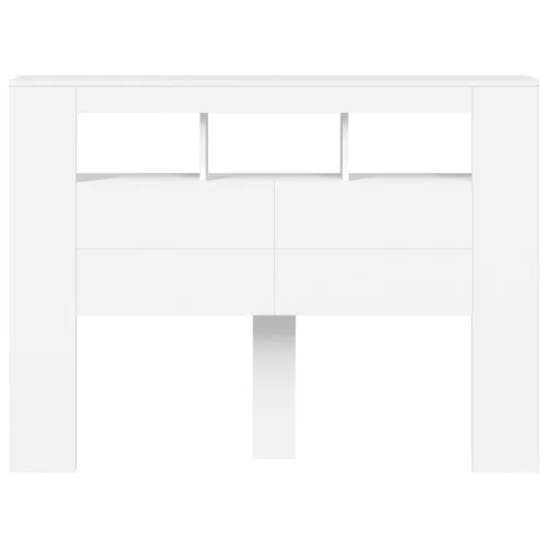 LED uzglavlje bijelo 140 x 18,5 x 103,5 cm konstruirano drvo - Bijela 140 x 103.5 cm 1 Bijela Cijena