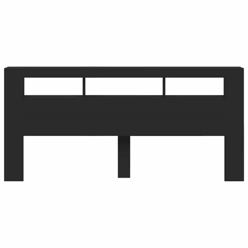 LED uzglavlje crno 220x18,5x103,5 cm konstruirano drvo - Crna 220 x 103.5 cm 1 Crna Cijena