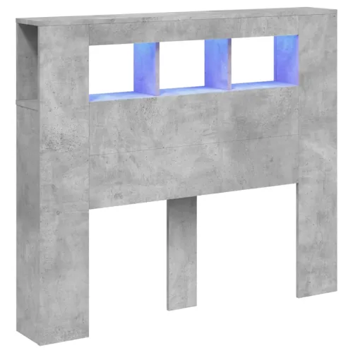 LED uzglavlje siva boja betona 120x18,5x103,5 cm - Beton siva 120 x 103.5 cm 1 Beton siva Cijena