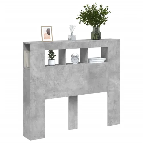 LED uzglavlje siva boja betona 120x18,5x103,5 cm - Beton siva 120 x 103.5 cm 1 Beton siva Cijena
