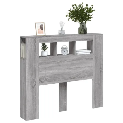 LED uzglavlje boja hrasta 120x18,5x103,5 cm konstruirano drvo - Sivi hrast sonoma 120 x 103.5 cm 1 Sivi hrast sonoma Cijena