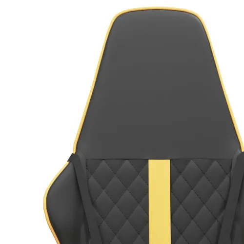 Gaming stolica crno-zlatna od umjetne kože - Crna i zlatna Cijena