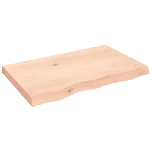 Stolna ploča 80x50x(2-6) cm od netretirane masivne hrastovine - Prirodna 80 x 50 x 6 cm Cijena
