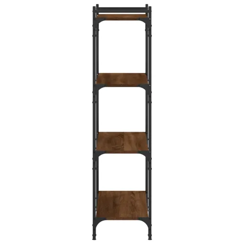 Regal za knjige 4 razine smeđa boja hrasta 80x30x120 cm drveni - Smeđi hrast 120 cm 80 cm Cijena