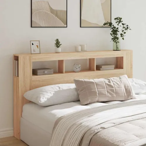 LED uzglavlje boja hrasta sonome 180x18,5x103,5 cm - sonoma hrast 180 x 103.5 cm 1 Sonoma hrast Cijena