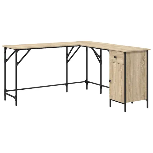 Radni stol boja hrasta sonome 141x141x75 cm konstruirano drvo - sonoma hrast Sonoma hrast Cijena