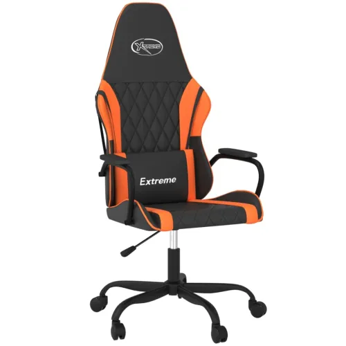 Gaming stolica crno-narančasta od umjetne kože - Narančasta Cijena