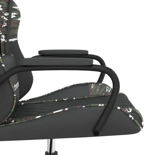 Masažna Gaming stolica crno-maskirna od umjetne kože - Crna i maskirna Cijena