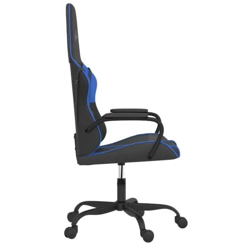 Masažna Gaming stolica crno-plava od umjetne kože - Crna i plava Cijena