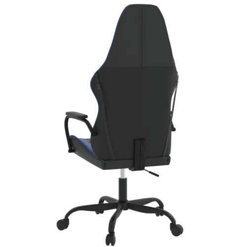 Masažna Gaming stolica crno-plava od umjetne kože - Crna i plava Cijena
